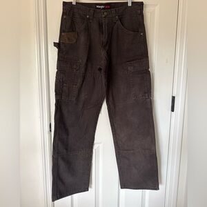 Wrangler RIGGS Workwear Ripstop Cargo Pants - Brown - 33x32